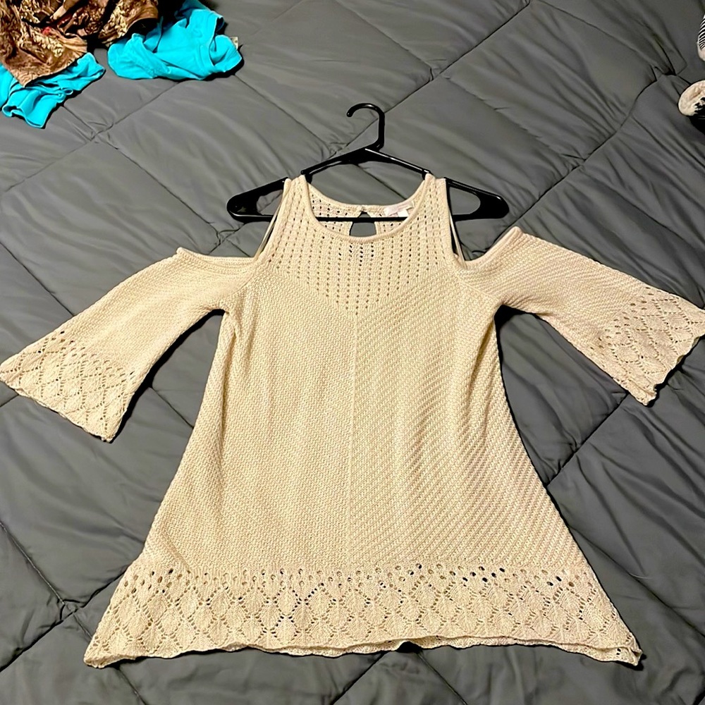 Lauren Conrad Sweater Cold Shoulder Blouse